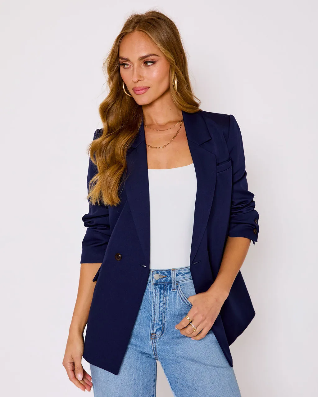 Closet Collective Double Breasted Blazer sold by Vici product image thumbnail 2