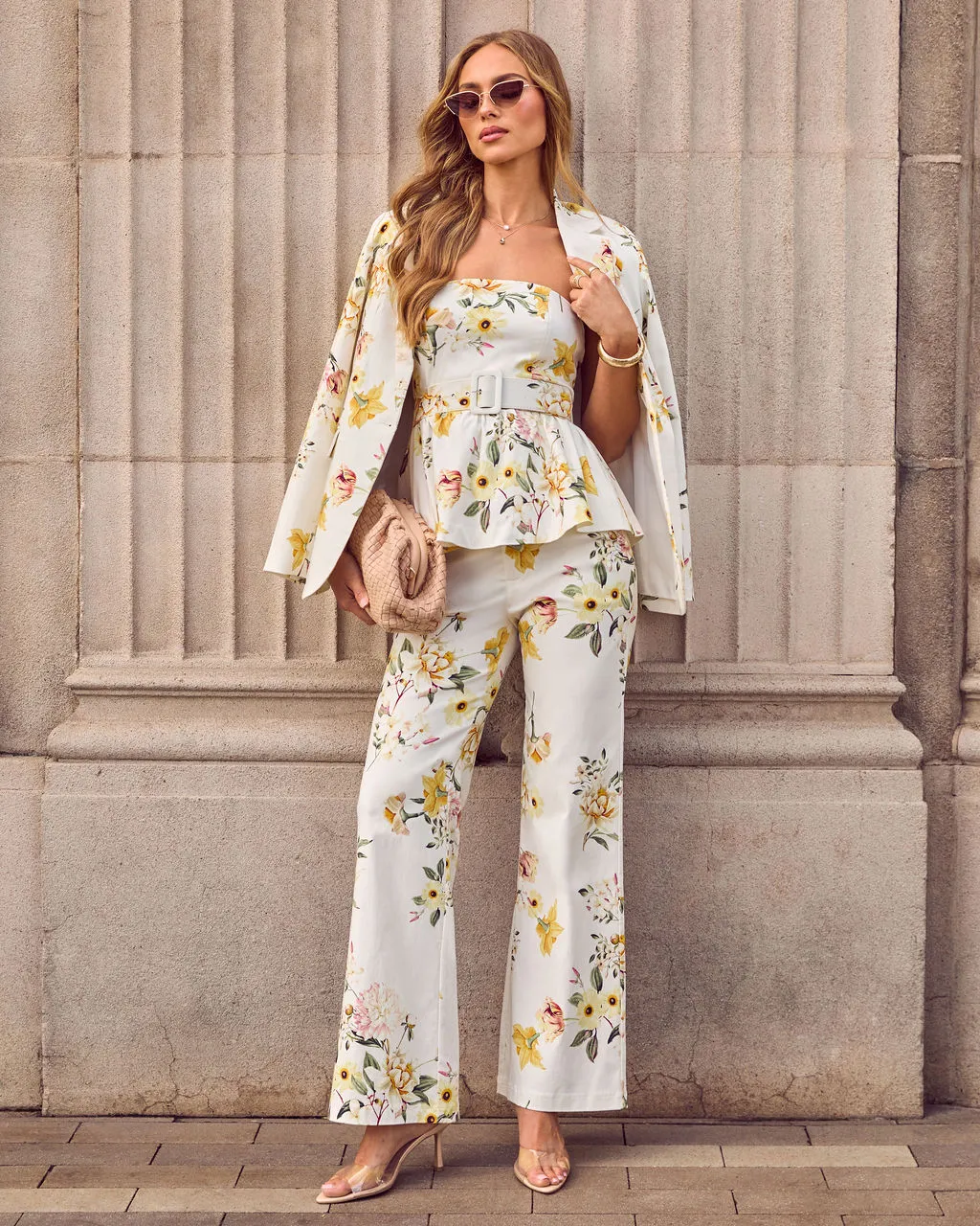 Honey Morning Floral Print Blazer sold by Vici product image thumbnail 2