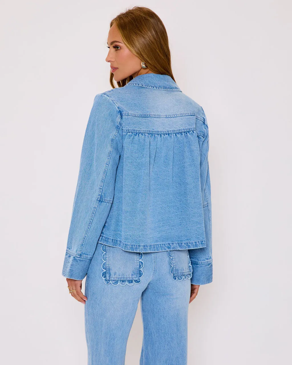 Sharleen Denim Button Down Top sold by Vici product image thumbnail 4