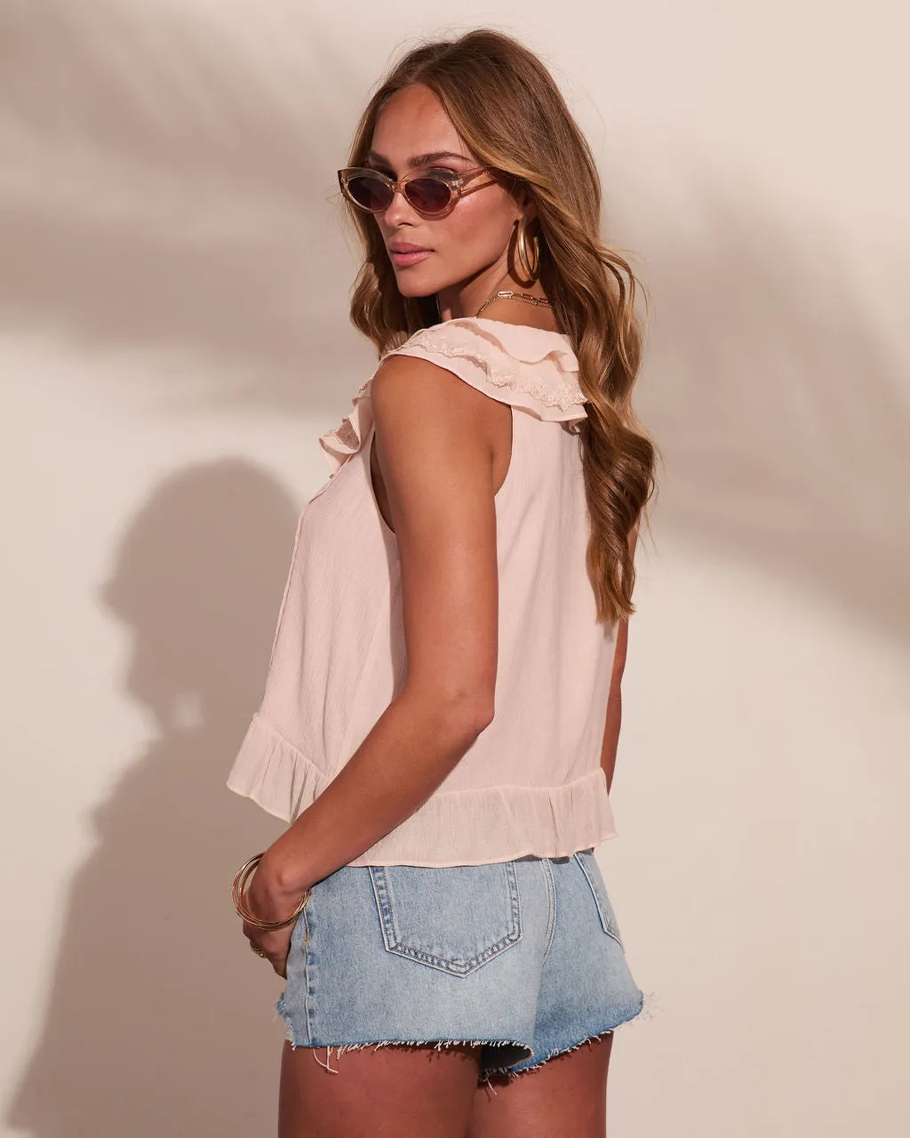 Gentle Style Ruffle Trim Top sold by Vici product image thumbnail 4