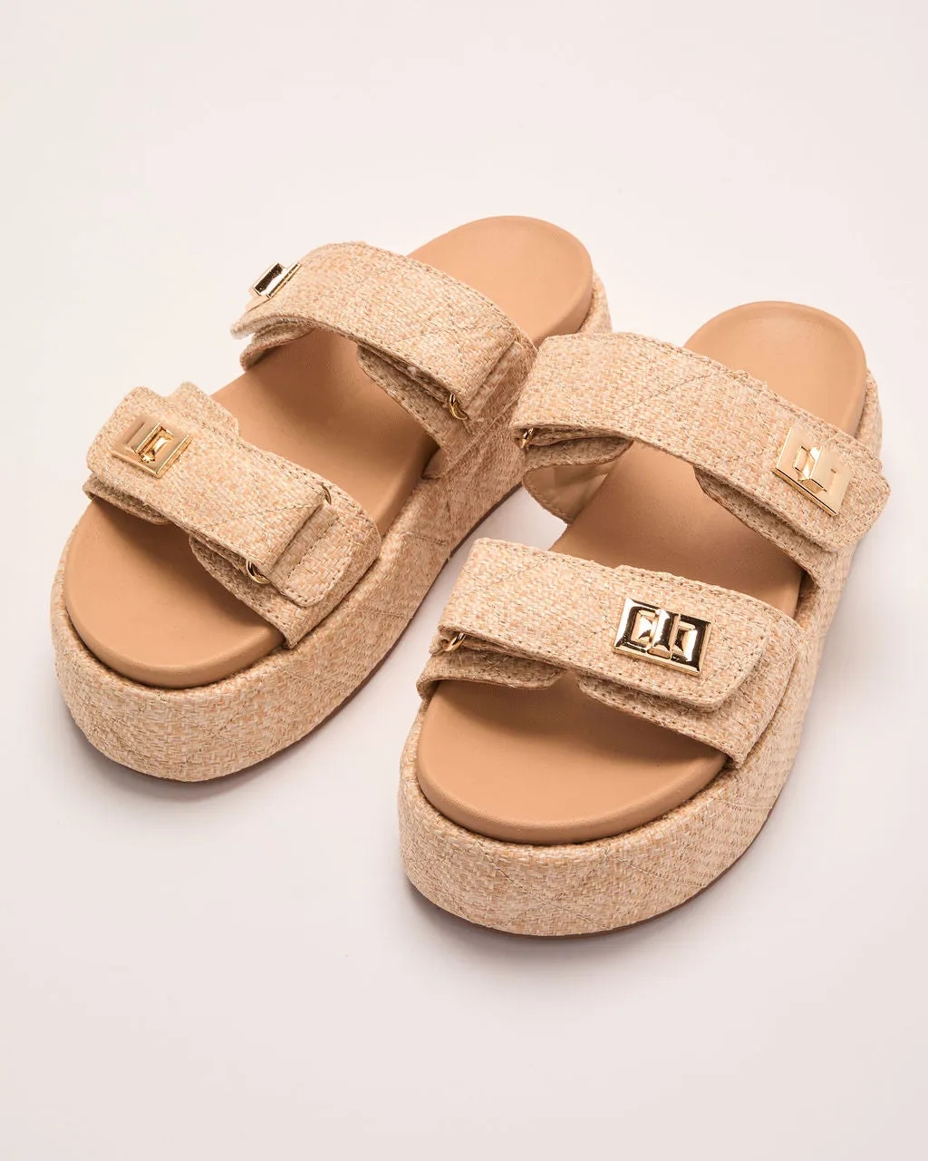 Grazia Raffia Platform Sandals sold by Vici product image thumbnail 2