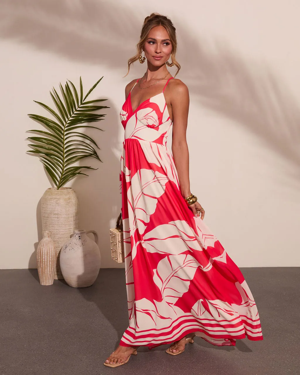 Island Spritz Tropical Print Maxi Dress sold by Vici product image thumbnail 3