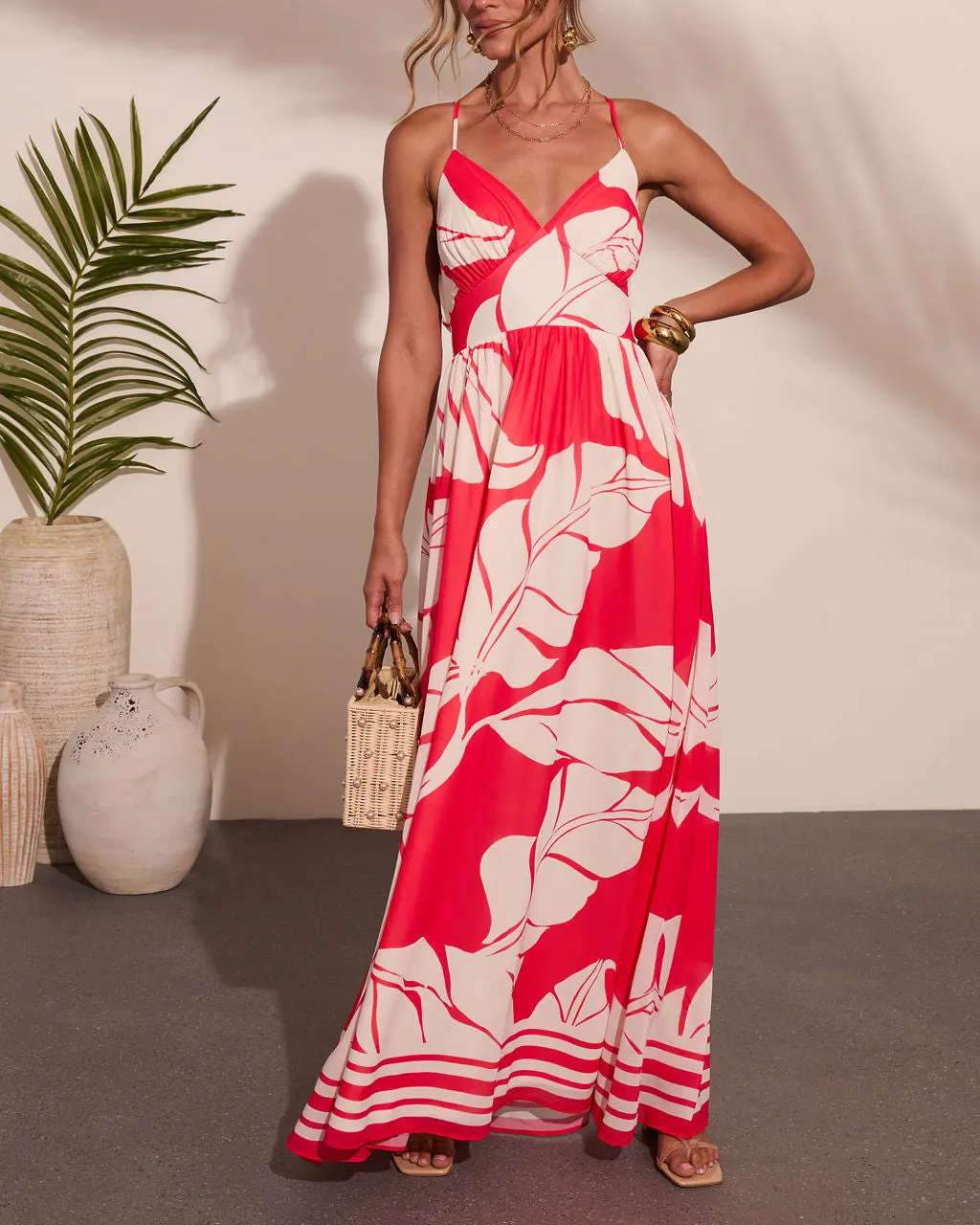 Island Spritz Tropical Print Maxi Dress sold by Vici product image thumbnail 5