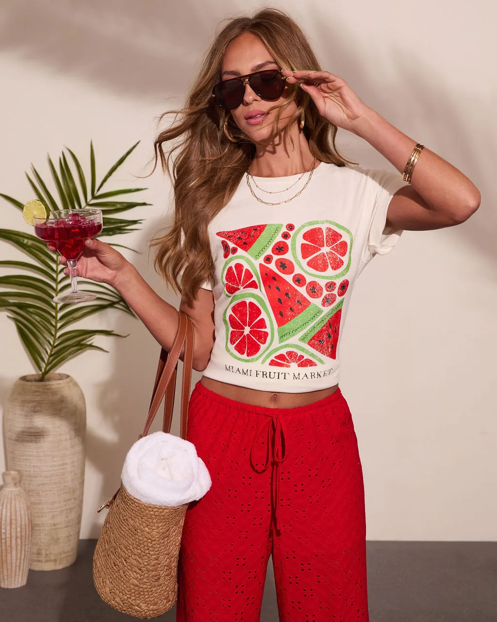 Watermelon Sugar Graphic Short Sleeve Tee sold by Vici product image thumbnail 2