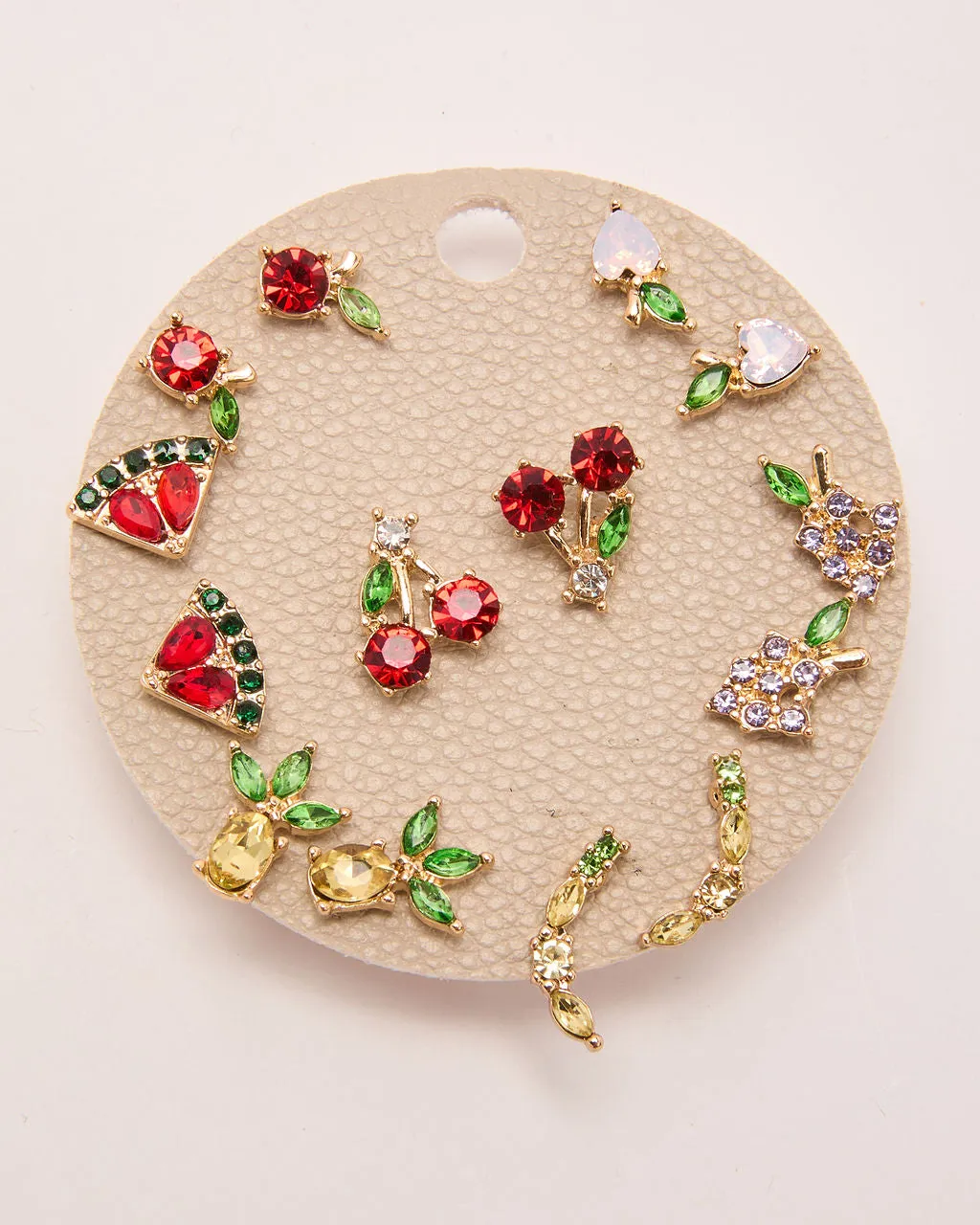 Citrus Glow Fruit Stud Earring Set sold by Vici