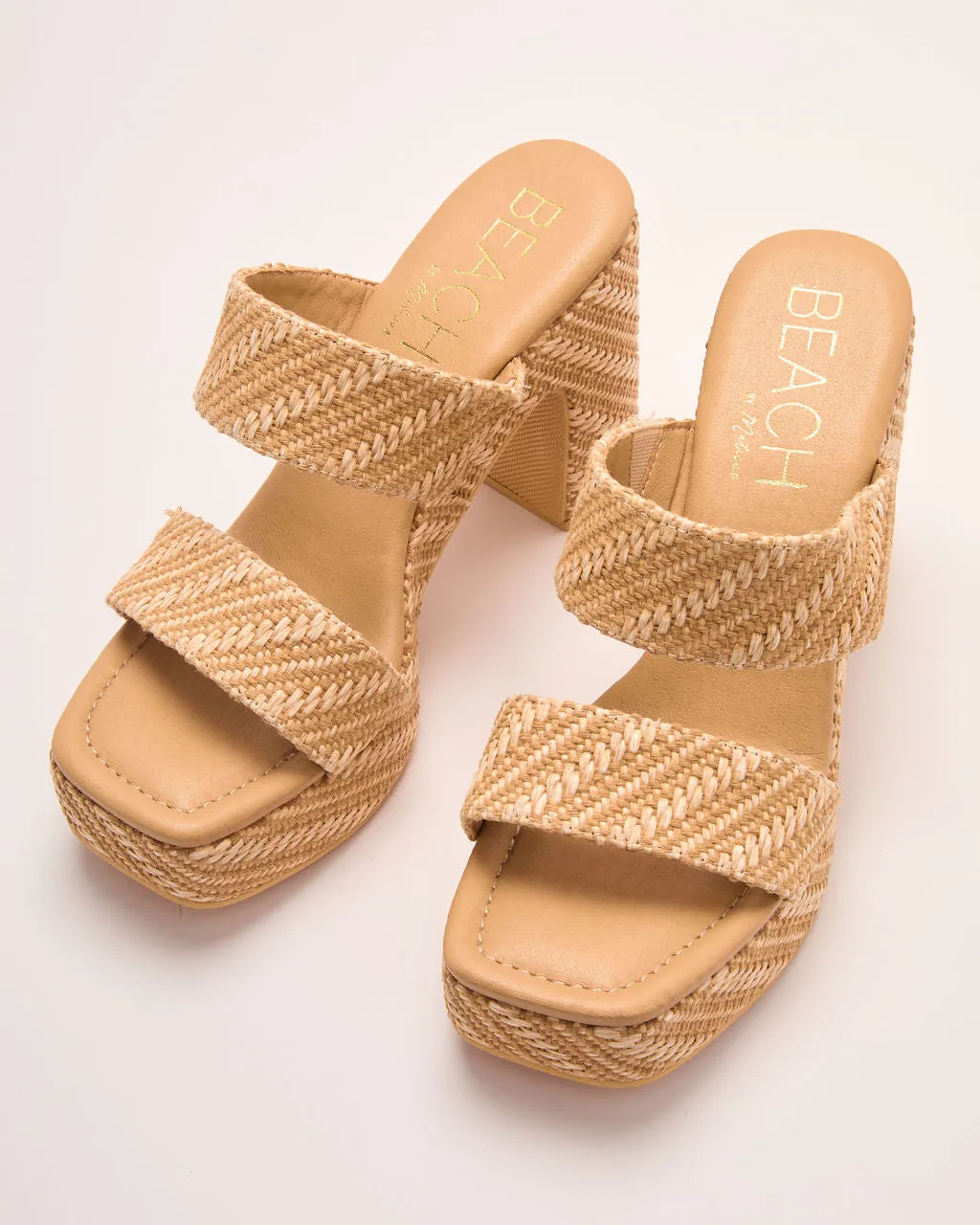 Kaima Raffia Platform Heeled Sandal sold by Vici product image thumbnail 2