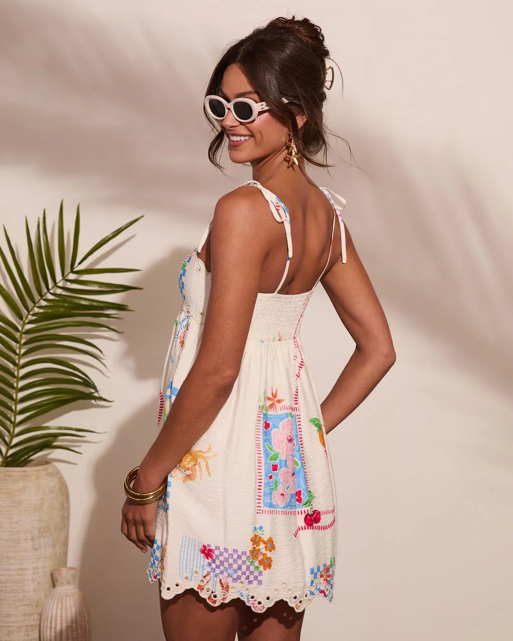 Summer Shore Novelty Print Mini Dress sold by Vici product image thumbnail 4