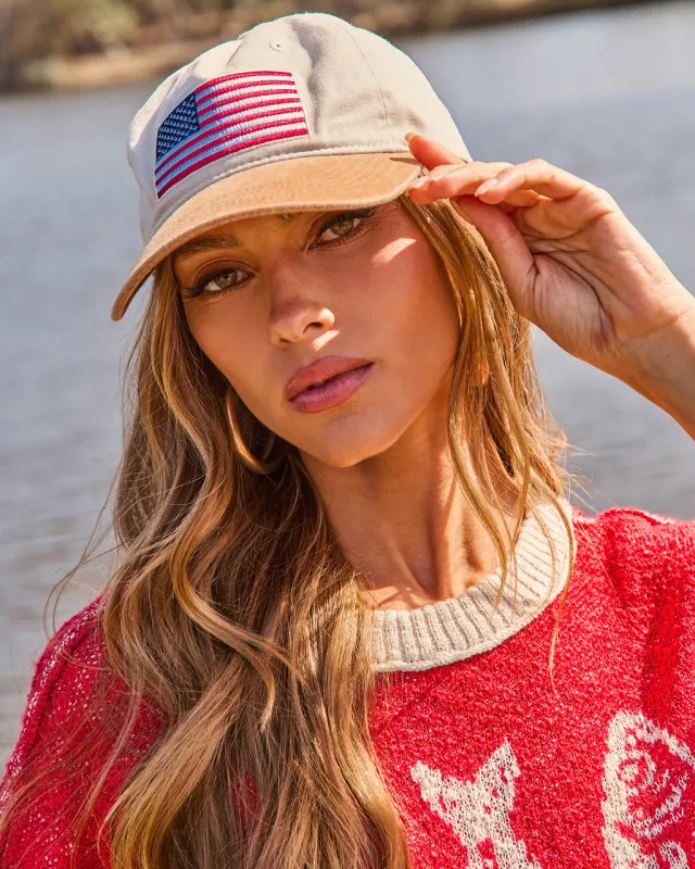 Freedom Belle American Flag Trucker Hat made by Vici
