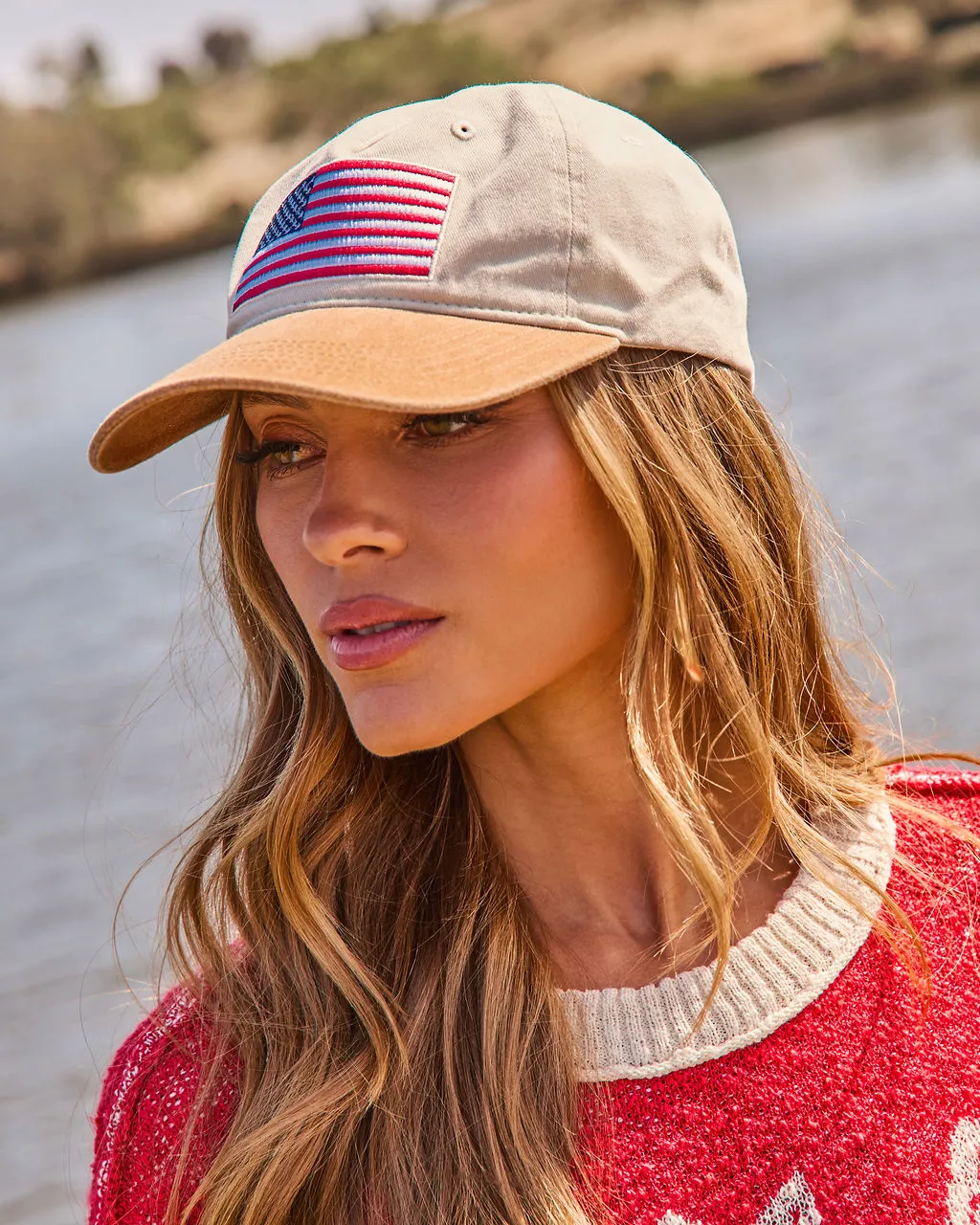 Freedom Belle American Flag Trucker Hat sold by Vici product image thumbnail 5