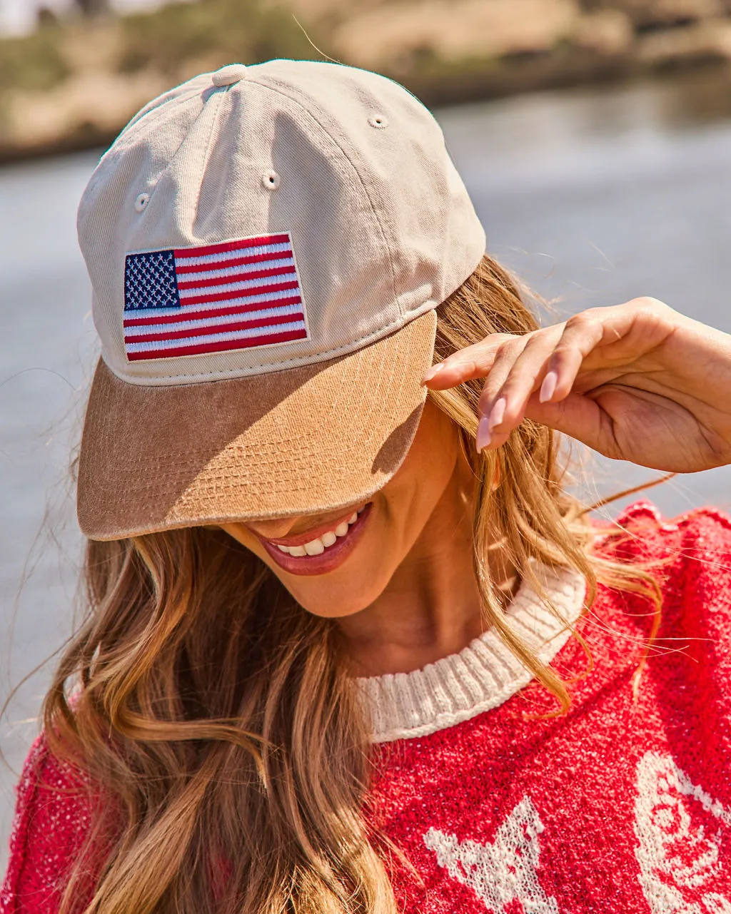 Freedom Belle American Flag Trucker Hat sold by Vici product image thumbnail 3