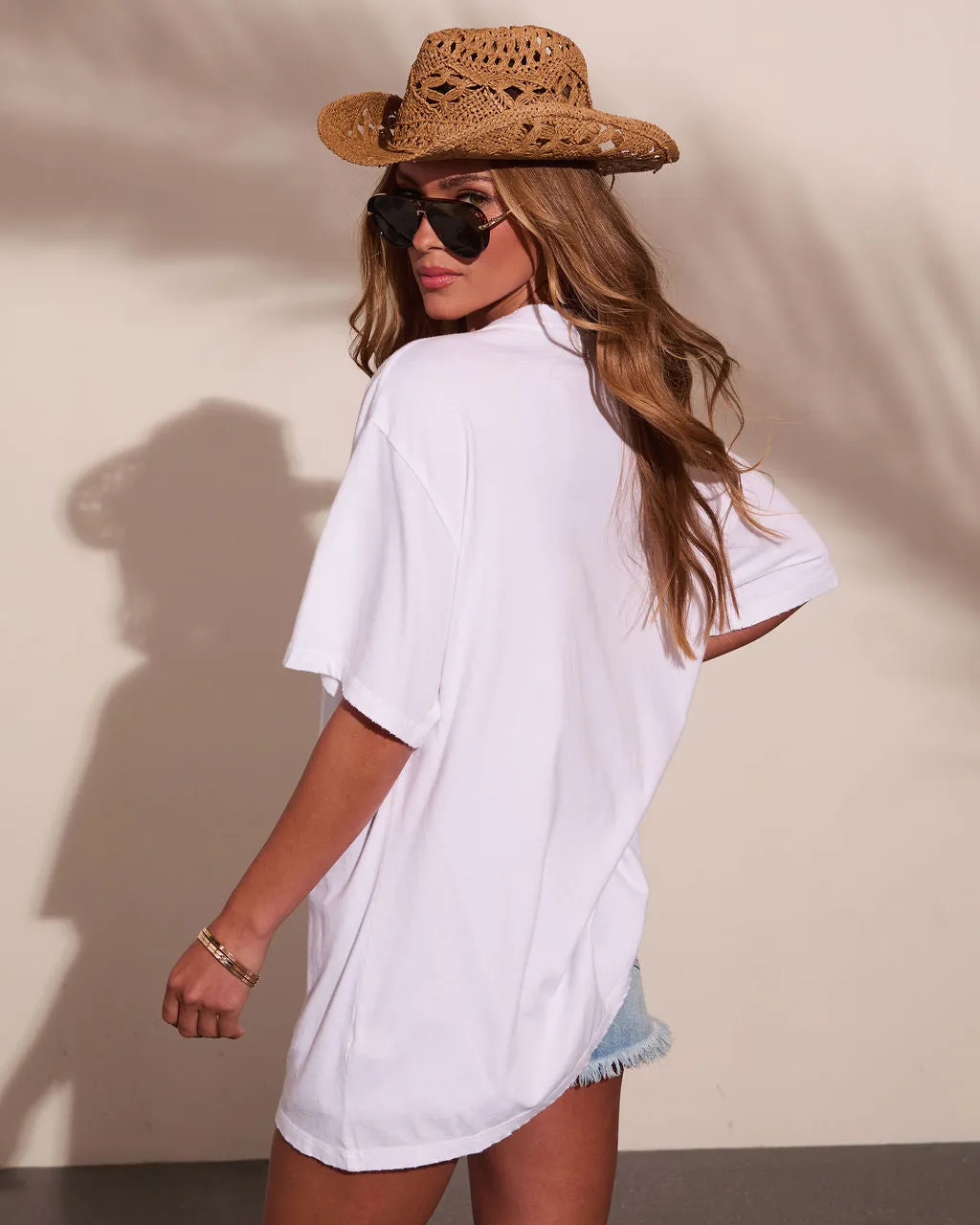 Yeehaw Cowgirl Graphic Cotton Short Sleeve Tee sold by Vici product image thumbnail 4