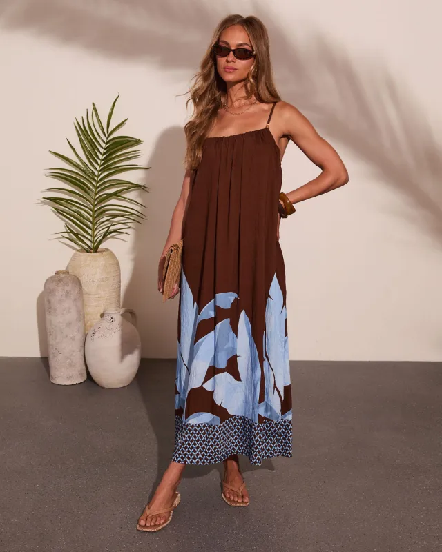 Amalfi Society Tropical Print Maxi Dress made by Vici