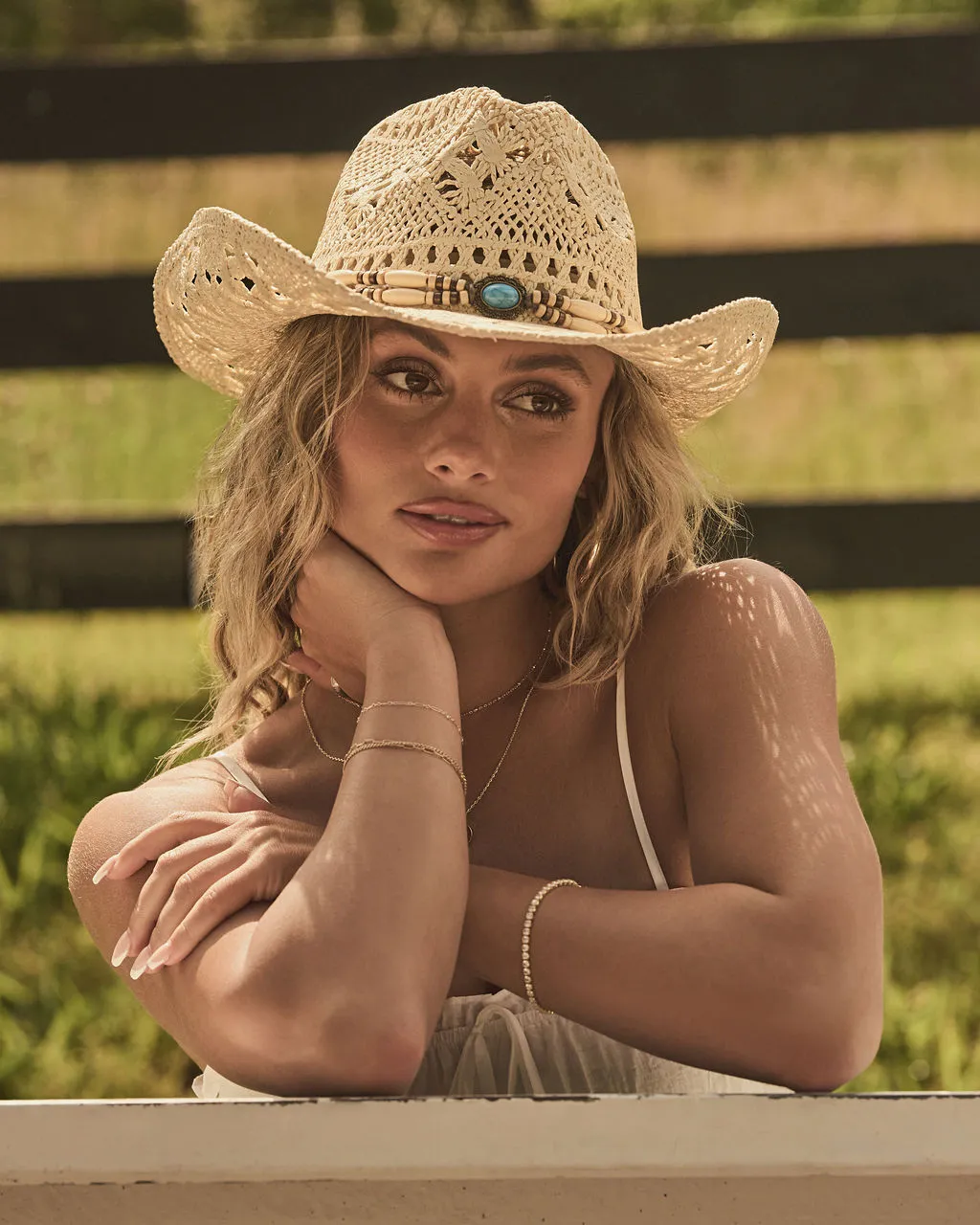 Coastal Cowboy Western Straw Hat sold by Vici