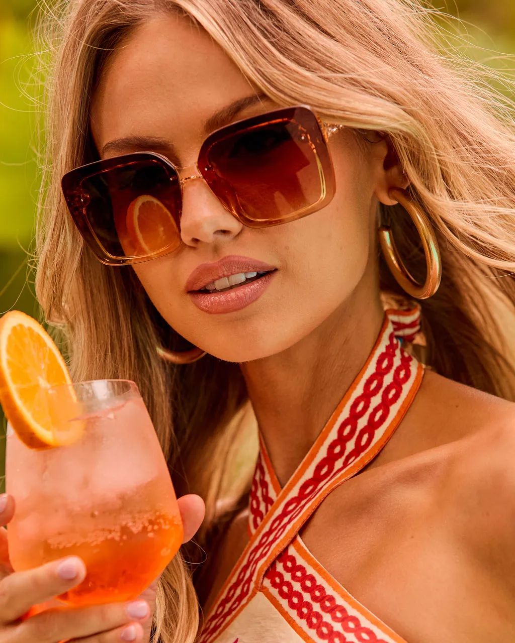 Vacation Era Square Frame Sunglasses sold by Vici
