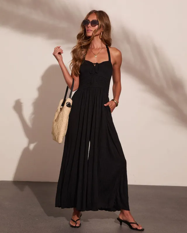 Tailored Ease Halter Neck Jumpsuit made by Vici