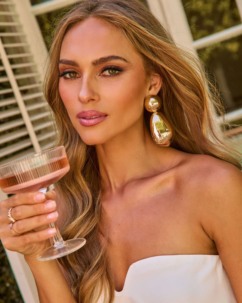 Endless Glow Drop Earrings sold by Vici product image thumbnail 3