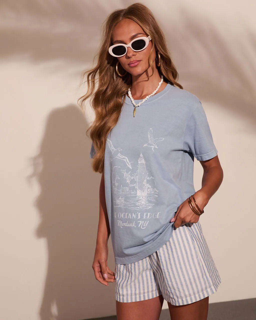 Oceans Edge Cotton Graphic Short Sleeve Tee sold by Vici product image thumbnail 3