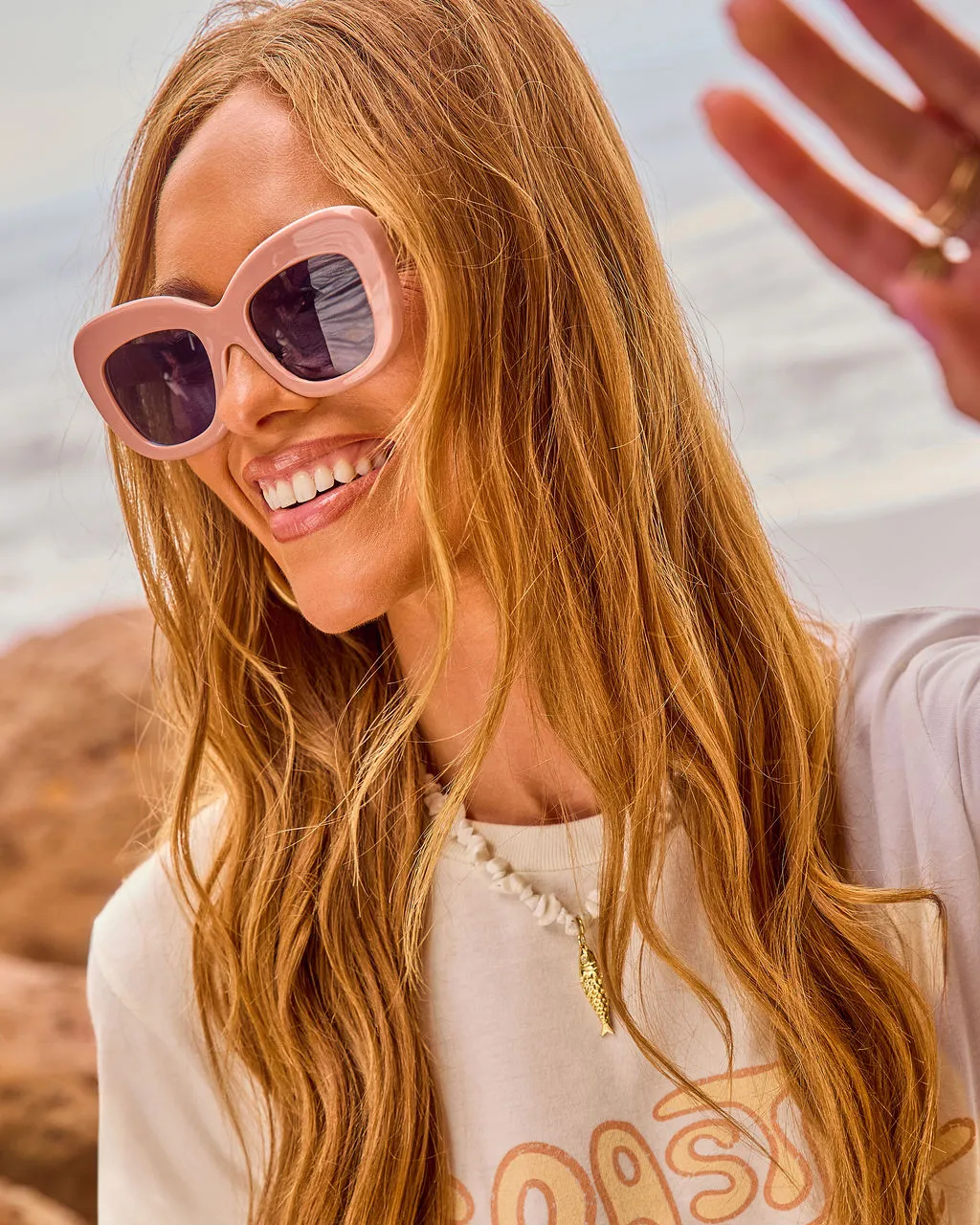 On Holiday Cat Eye Sunglasses sold by Vici product image thumbnail 4