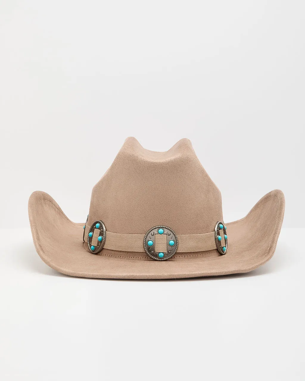 Salt Coast Faux Suede Turquoise Medallion Band Western Hat sold by Vici product image thumbnail 4