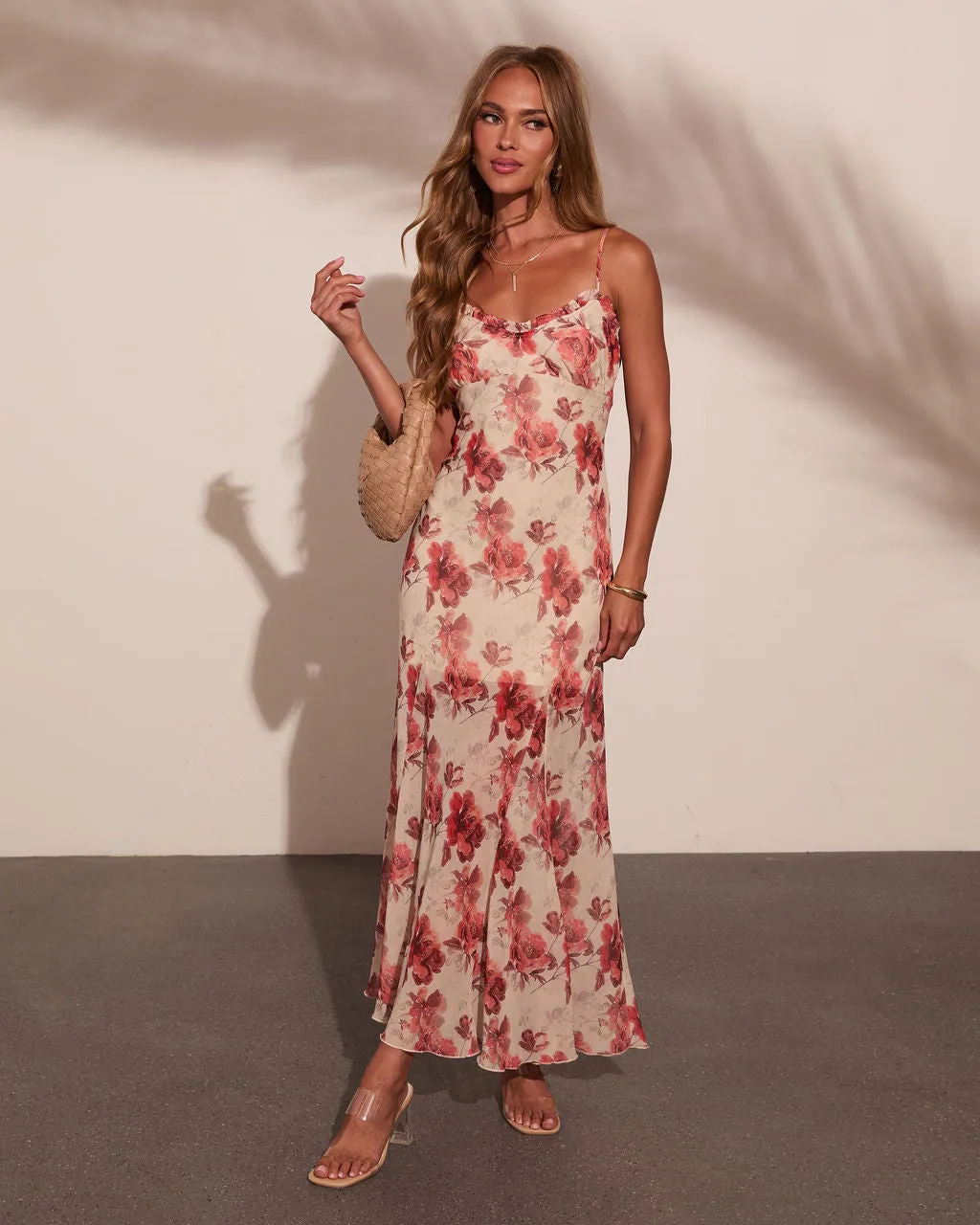Petal Paradise Slip Floral Maxi Dress sold by Vici