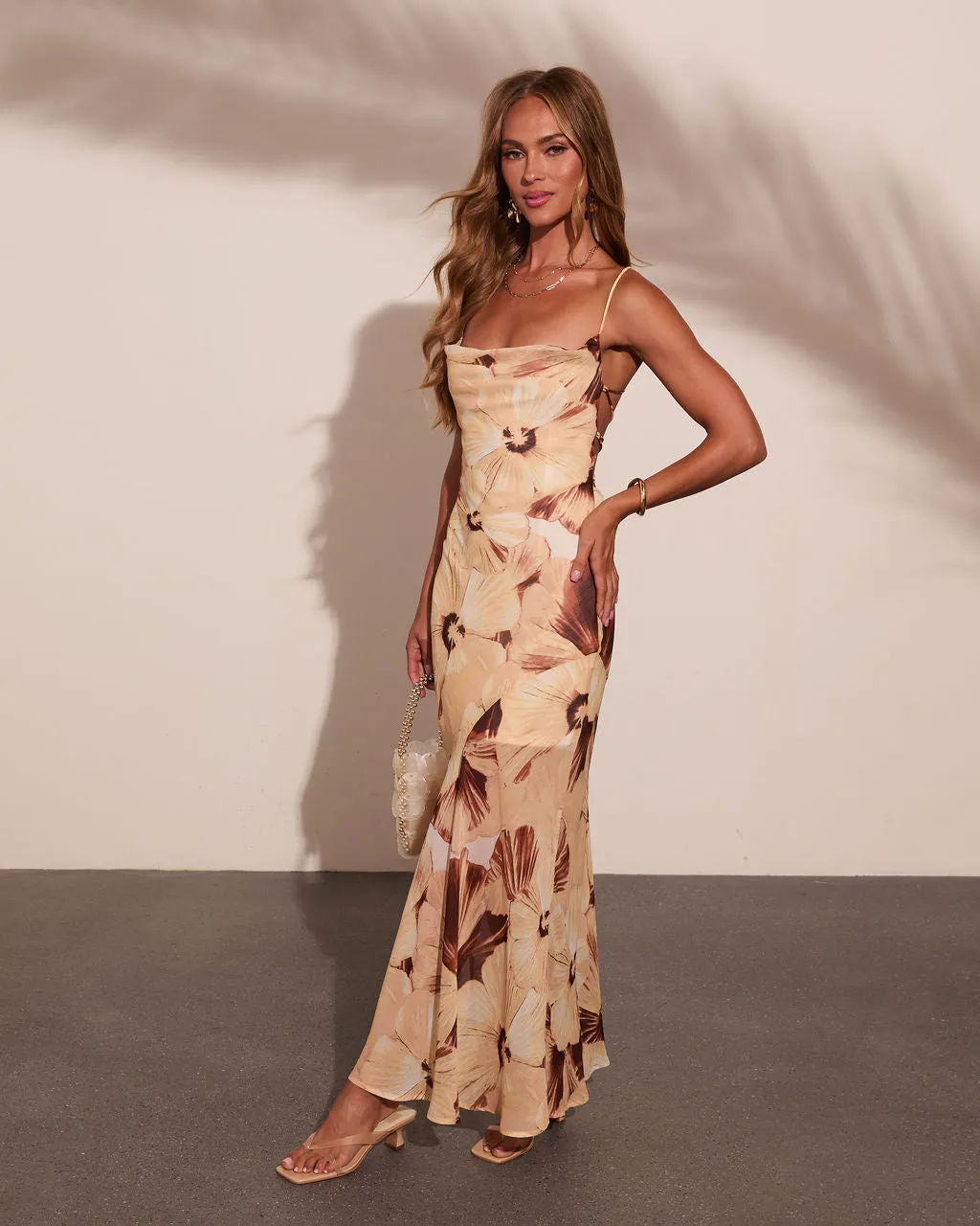 Sunset Getaway Floral Maxi Dress sold by Vici product image thumbnail 3