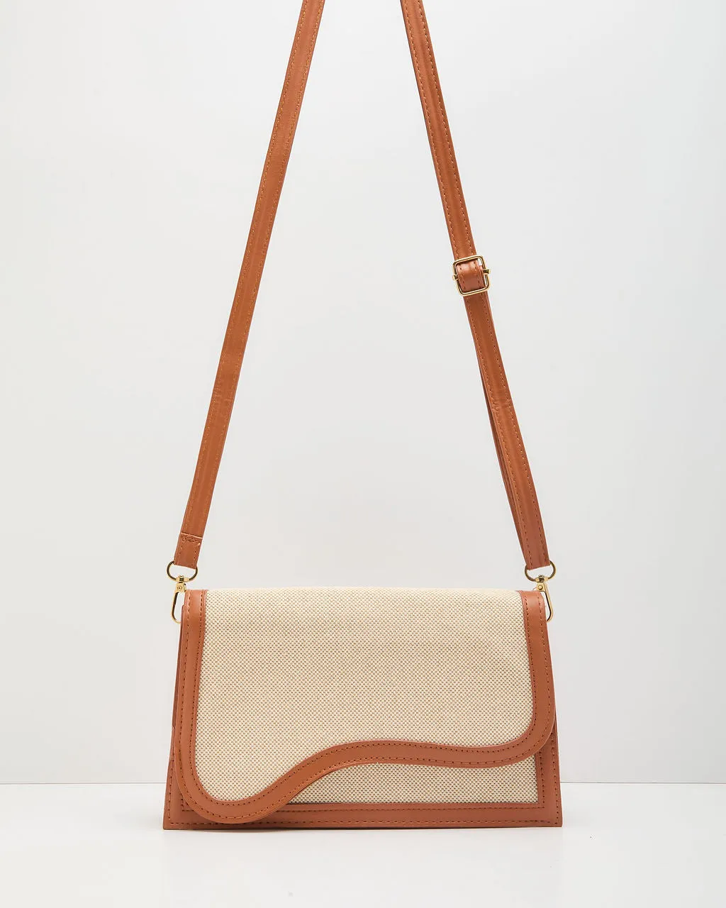 Fresh Gatherings Vegan Leather Trim Crossbody Bag sold by Vici product image thumbnail 5