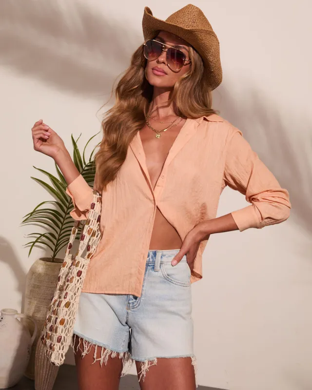 Summer Afterglow Button Down Top made by Vici