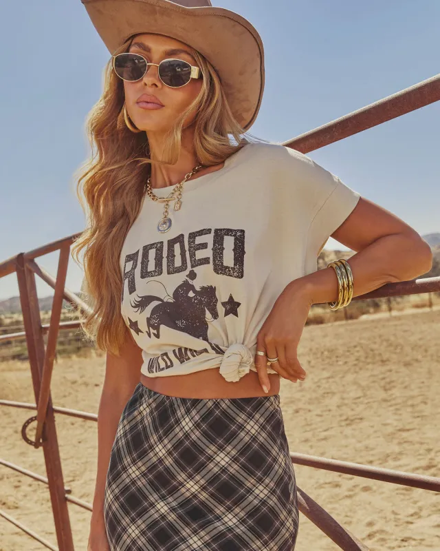 Wild Wild West Rodeo Cotton Graphic Short Sleeve Tee made by Vici