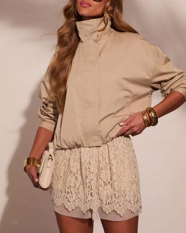 Desert Dreamer Lace Mini Skort made by Vici