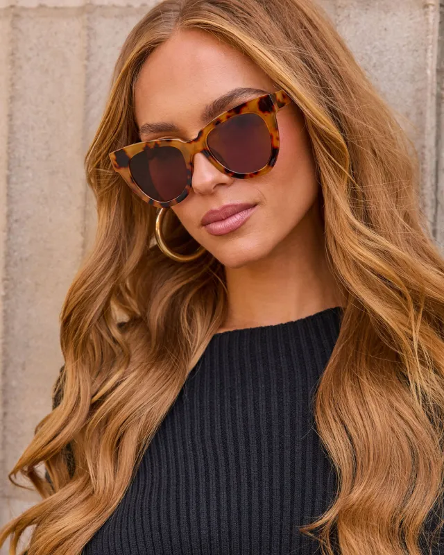 Riya Cat Eye Tortoise Frame Sunglasses made by Vici
