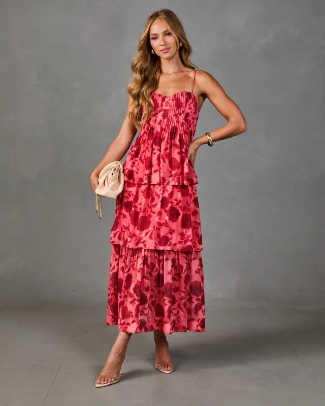 Peony Cottage Tiered Floral Maxi Dress made by Vici
