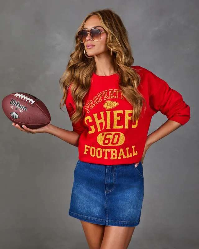 Property of Kansas City Chiefs Fleece Graphic Sweatshirt made by Vici