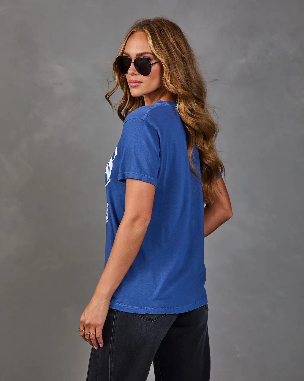 Dallas Cowboys Cotton Distressed Short Sleeve Graphic Tee sold by Vici product image thumbnail 4