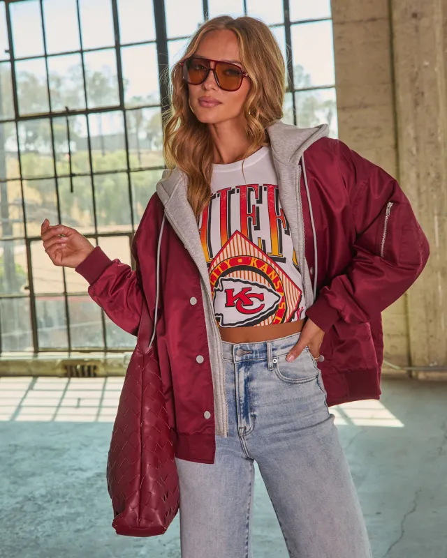 Kansas City Chiefs Cotton Graphic Short Sleeve Tee made by Vici