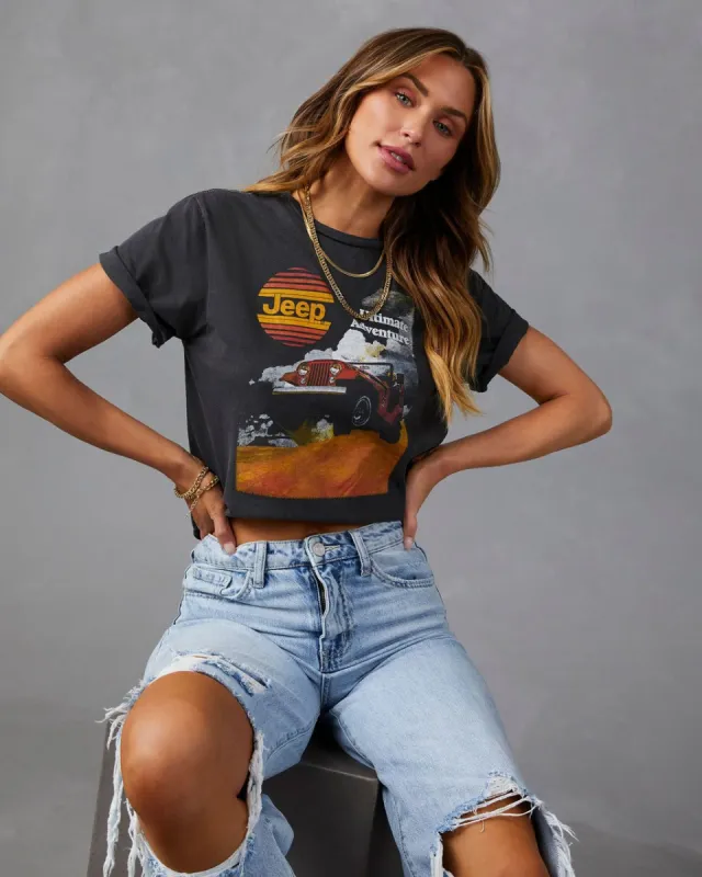 Jeep Ultimate Adventure Cotton Tee - Black - FINAL SALE sold by Vici