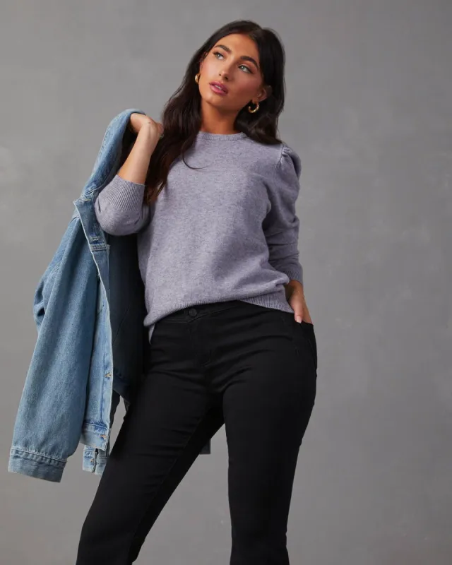 Claudelle Puff Sleeve Knit Sweater sold by Vici
