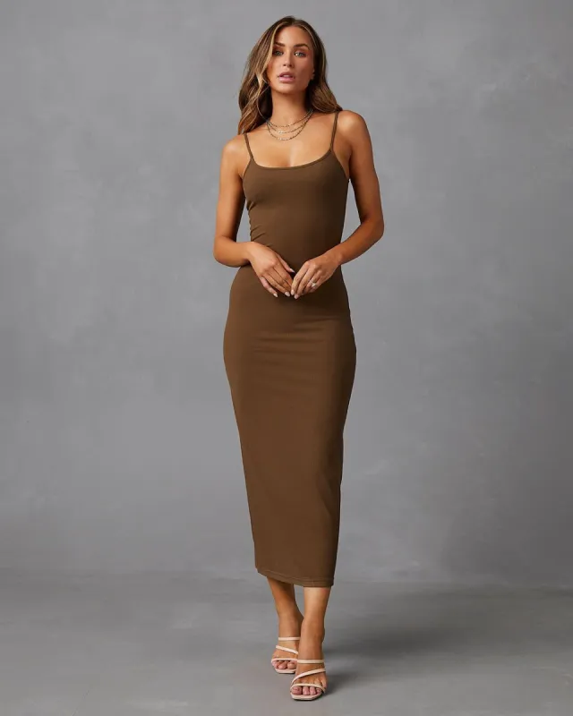 Ivana Ribbed Knit Midi Dress - Olive - SALE sold by Vici