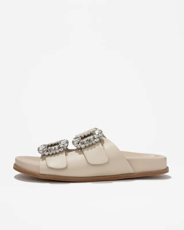 Bridget Crystal Embellished Sandals - Bone - FINAL SALE sold by Vici