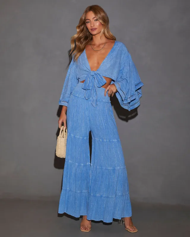 Adria High Rise Tiered Wide Leg Pants sold by Vici