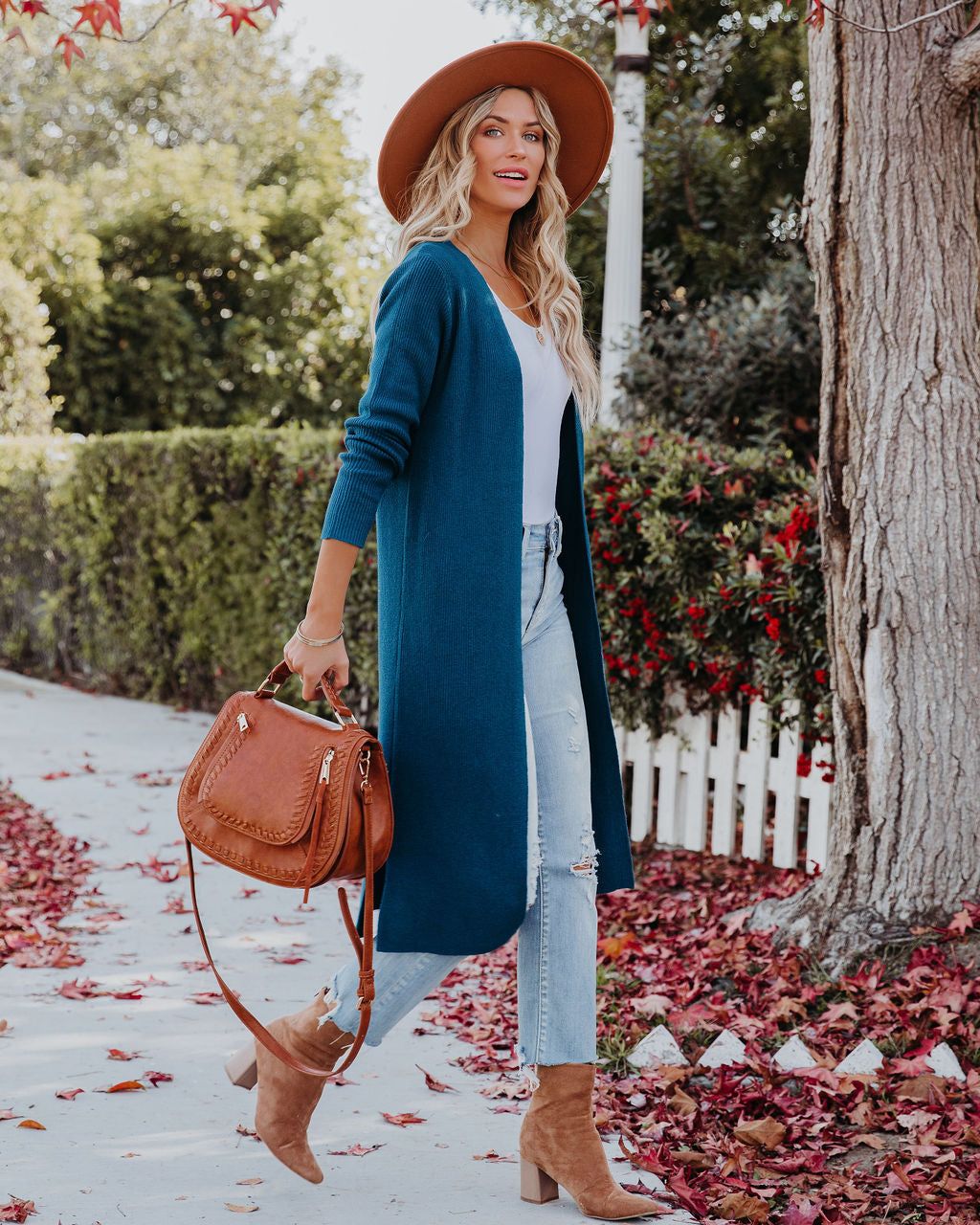 Erie Knit Duster Cardigan - Dark Teal - FINAL SALE sold by Vici product image thumbnail 3