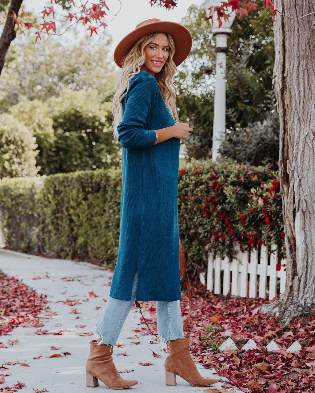 Erie Knit Duster Cardigan - Dark Teal - FINAL SALE sold by Vici product image thumbnail 6