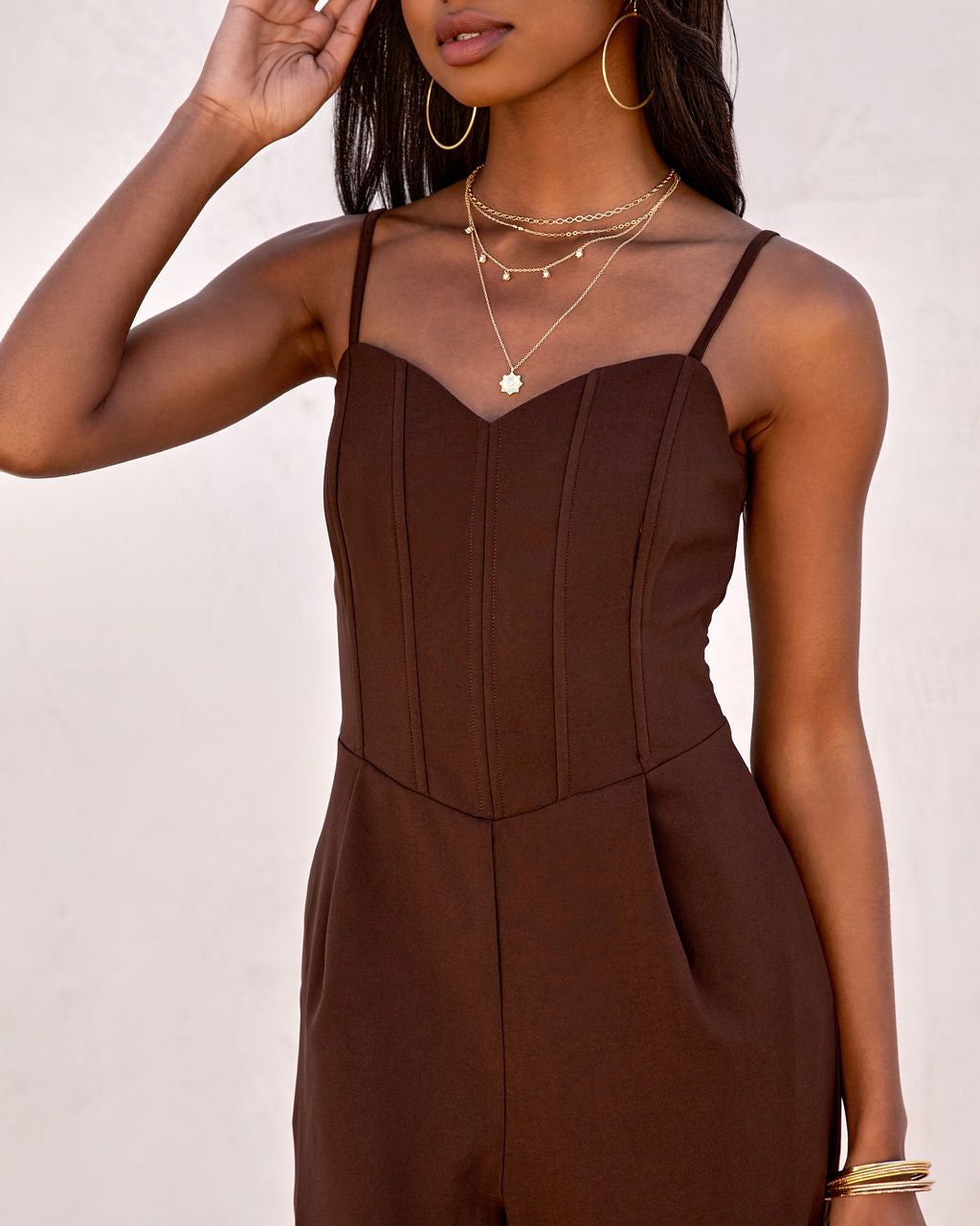 Kourtnee Corset Pocketed Jumpsuit sold by Vici product image thumbnail 2