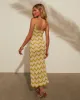 Limestone Printed Crochet Coverup Dress sold by Vici
