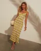 Limestone Printed Crochet Coverup Dress sold by Vici