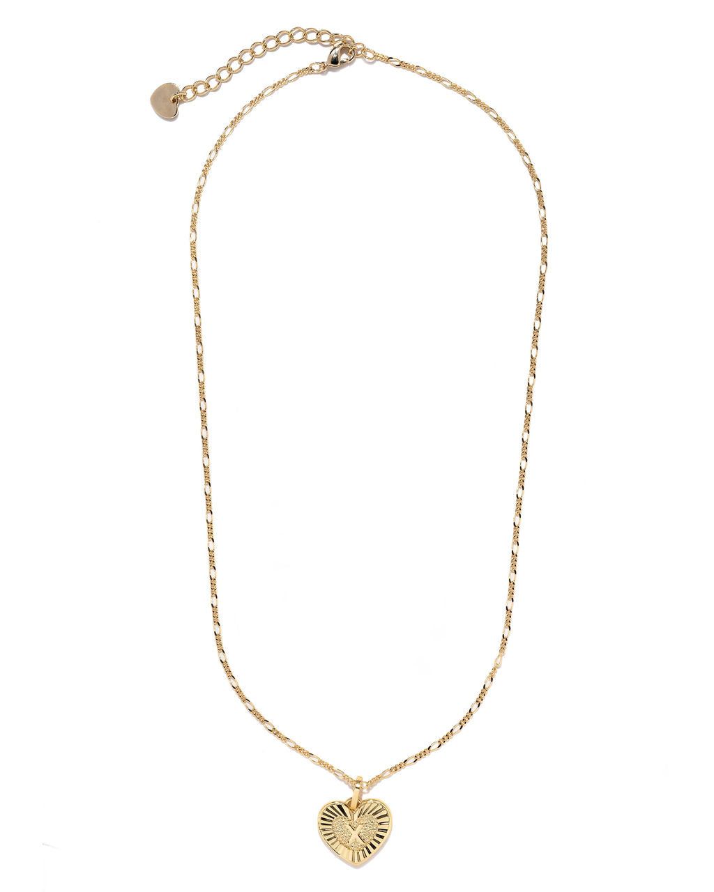 Heart Initial Pendant Necklace sold by Vici