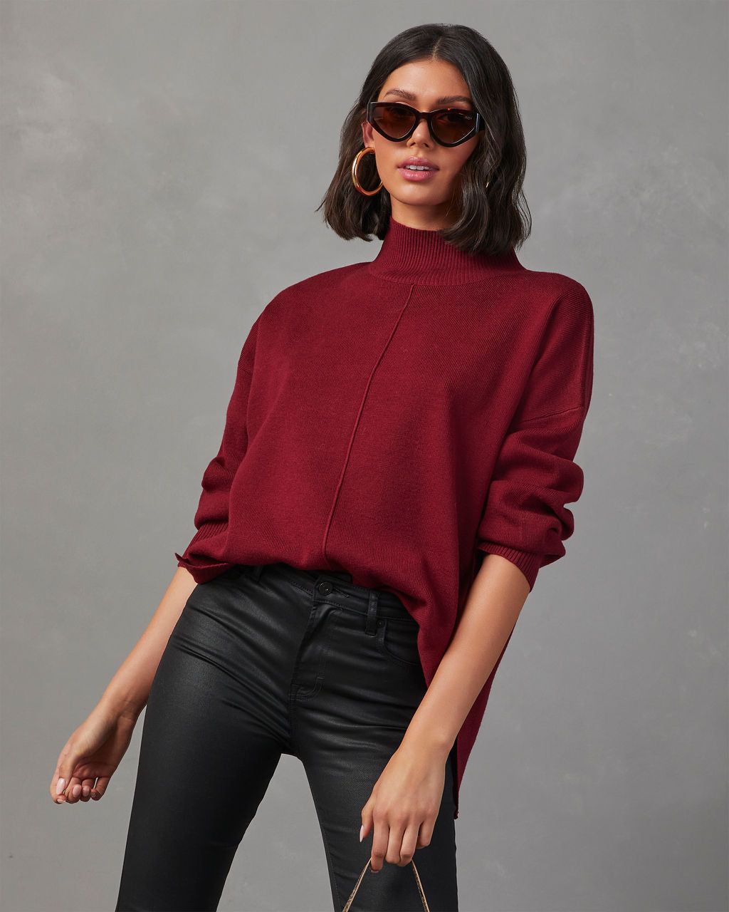 Turtleneck Pullover Sweater sold by Vici product image thumbnail 5
