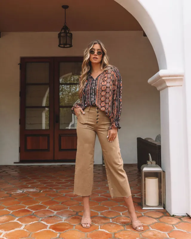 Explore The Unknown Printed Metallic Top made by Vici