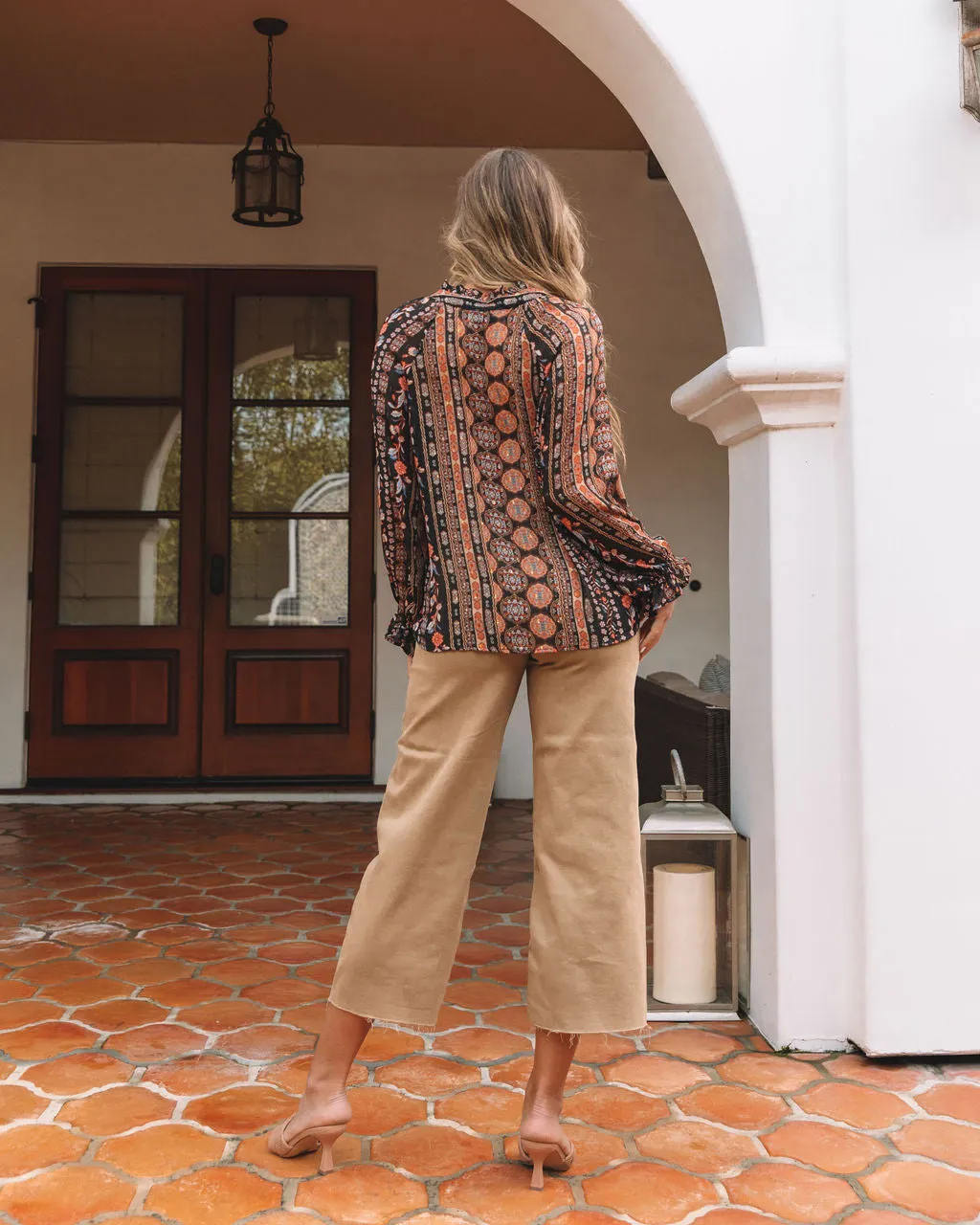 Explore The Unknown Printed Metallic Top sold by Vici product image thumbnail 4