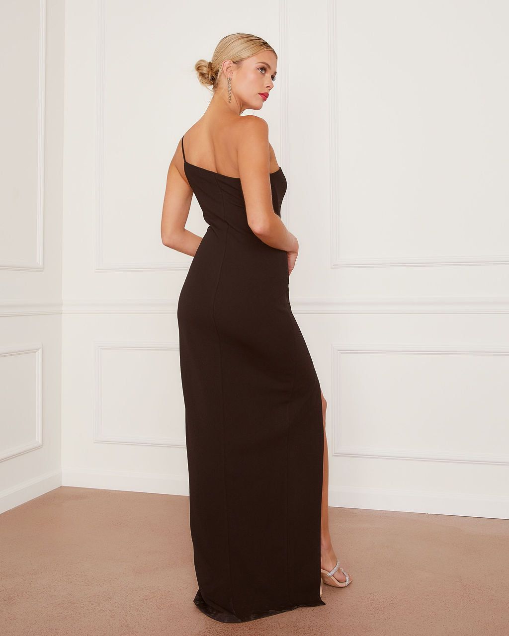Harlowe One Shoulder Slit Maxi Dress sold by Vici product image thumbnail 4