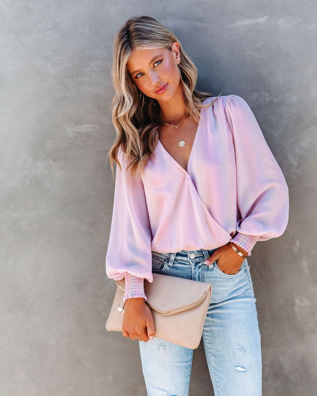 Unicorn Wishes Shimmer Balloon Sleeve Bodysuit - FINAL SALE sold by Vici product image thumbnail 7